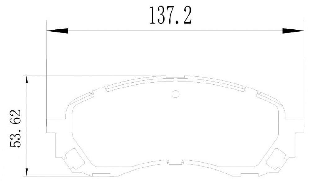Колодки тормозные дисковые передние для автомобилей Subaru Impreza (00-)