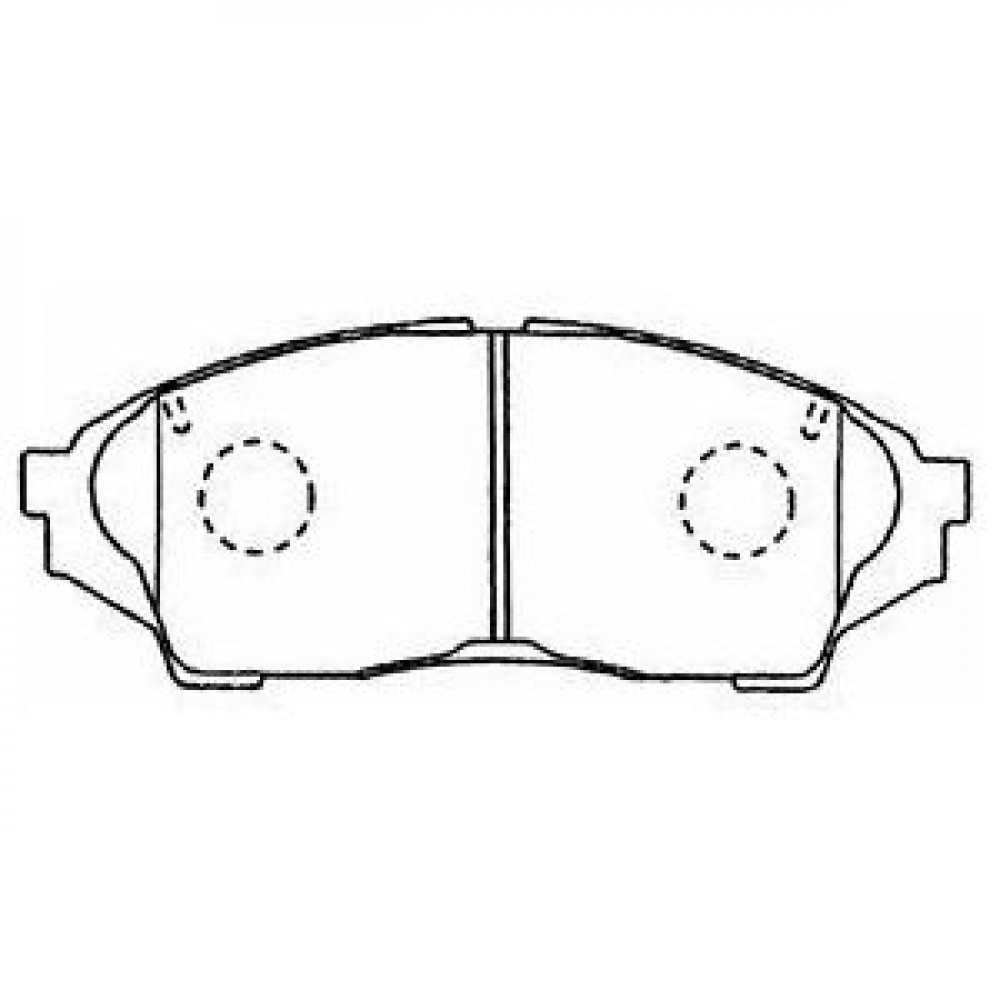 Колодки тормозные дисковые передние для автомобилей Toyota Mark II/Chaser/Cresta X100 (96-)