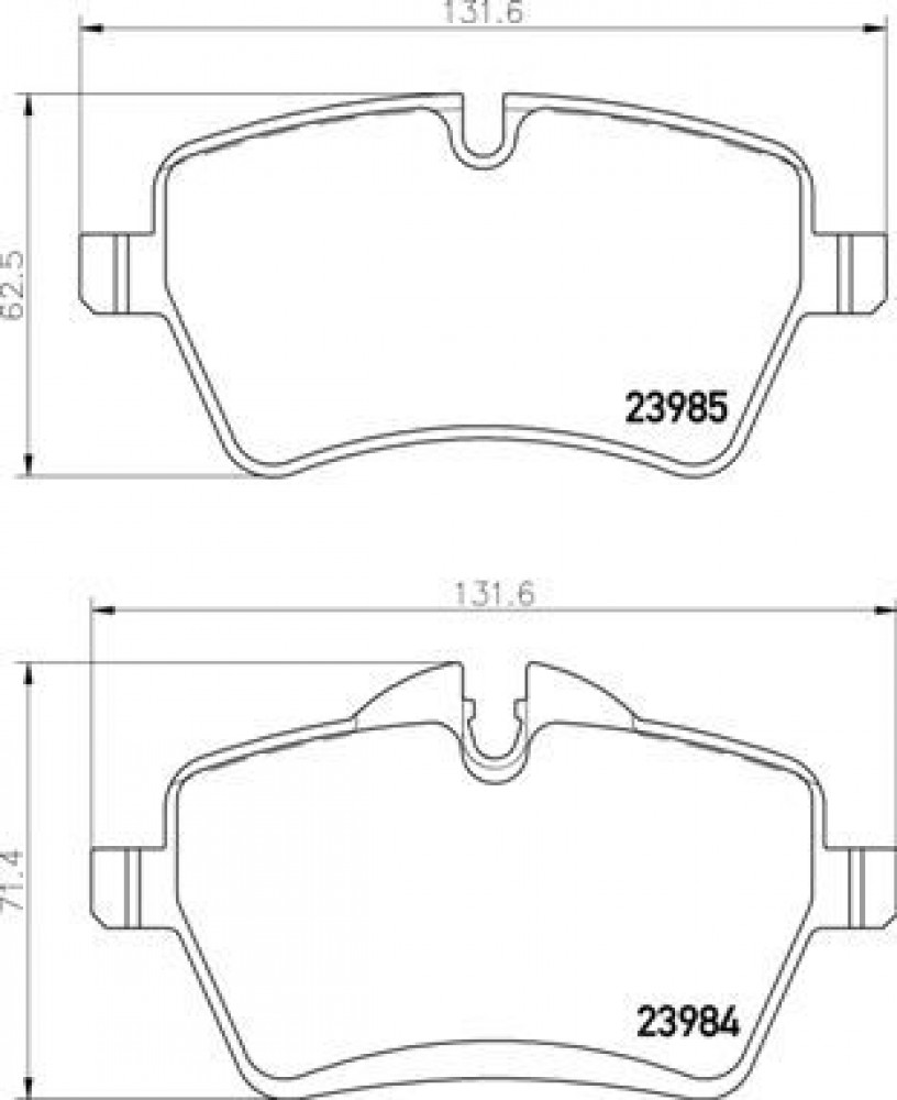 Колодки тормозные дисковые передние для автомобилей Mini Cooper S/D/SD (06-) / Countryman (10-) (в комплекте с датчиком)
