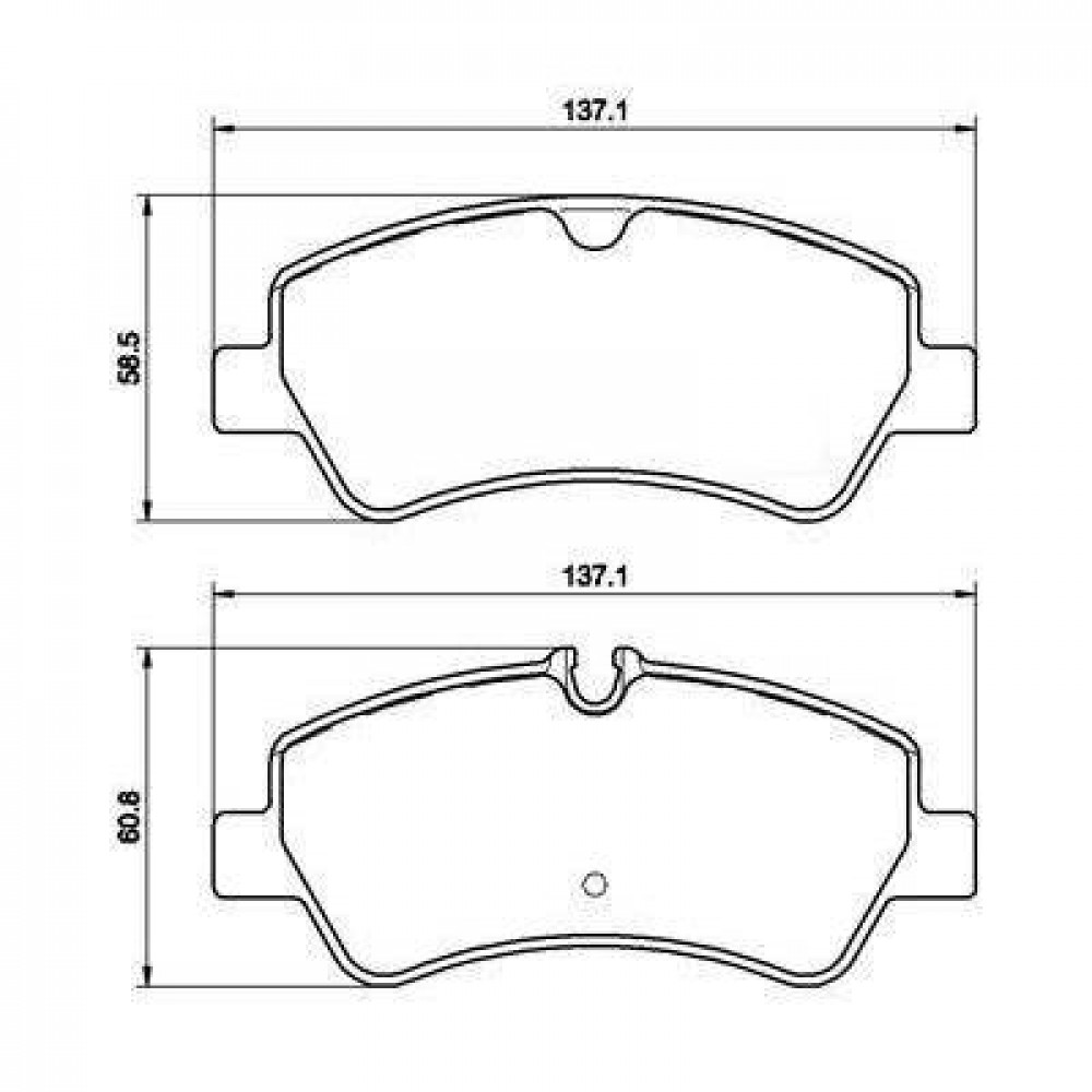 Колодки тормозные дисковые задние (керамические) для автомобилей Ford Transit (13-) (в комплекте с датчиком) [серия PRO]
