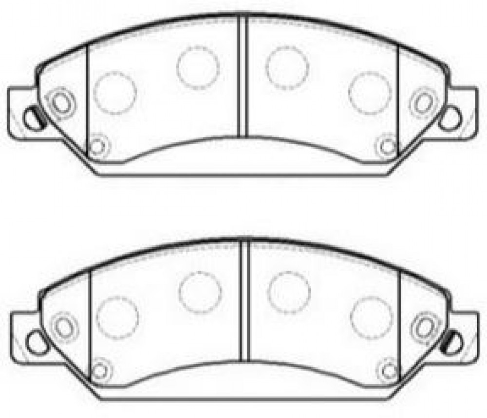 Колодки тормозные дисковые передние для автомобилей Chevrolet Tahoe (07-) / (14-) / Cadillac Escalade (06-)