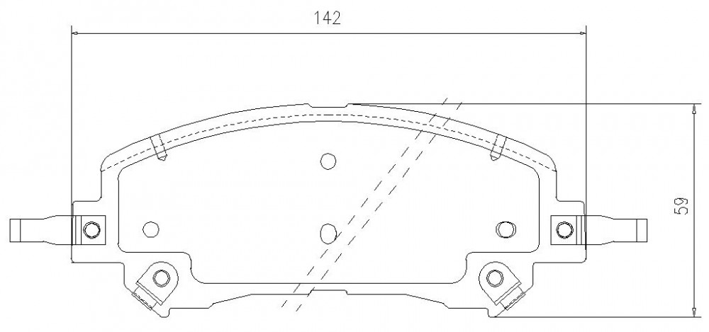 Колодки тормозные дисковые передние для автомобилей GAC GS5 (20-)