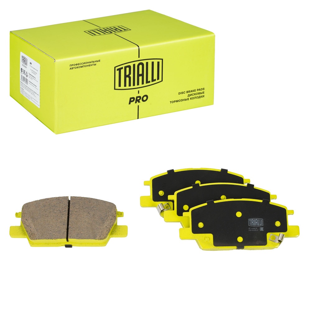 Колодки тормозные дисковые передние (керамические) для автомобилей Chevrolet Malibu IX (16-) [серия PRO]