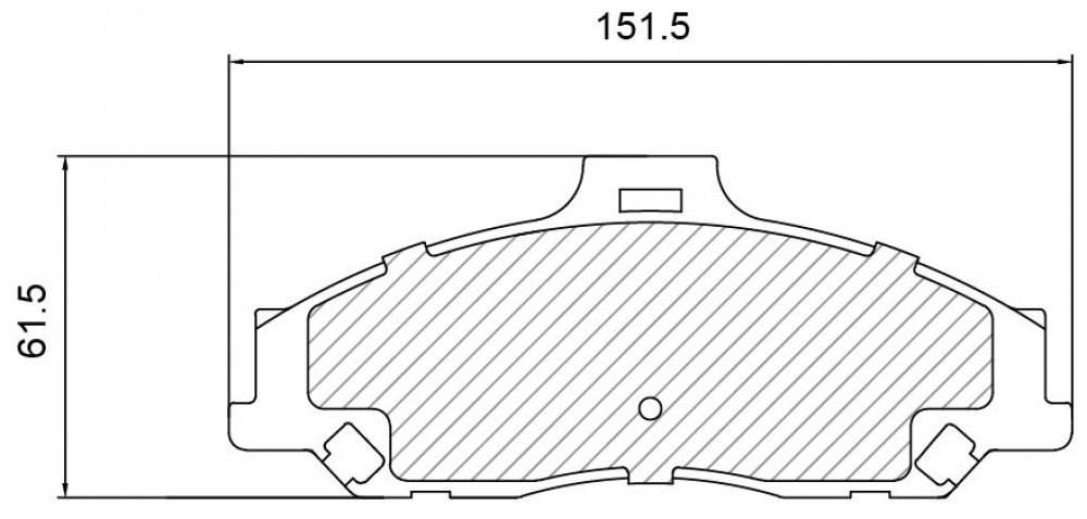 Колодки тормозные дисковые передние для автомобилей Ford Ranger (99-)