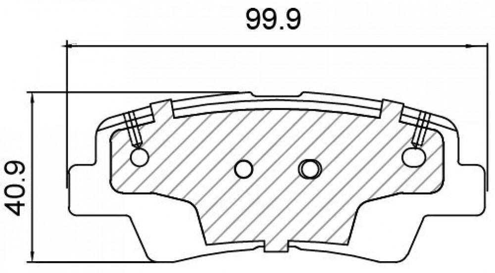Колодки тормозные дисковые задние для автомобилей Kia Soul (14-)