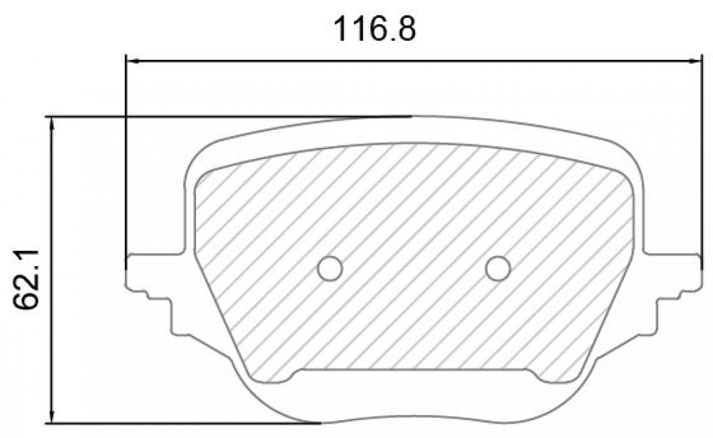 Колодки тормозные дисковые задние (керамические) для автомобилей Mercedes C (W206) (21-) [серия PRO]