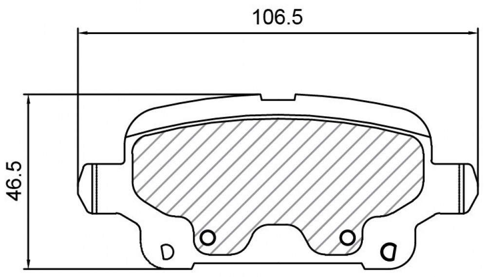 Колодки тормозные дисковые задние для автомобилей Chevrolet Cruze (09- ) /Malibu IX (16-) / Opel Astra K (15-)