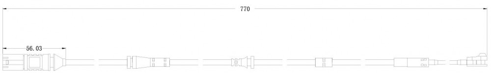 Датчик износа передних тормозных колодок для автомобилей BMW X3 (G01) (17-) L=770