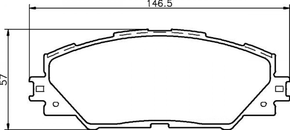 Колодки тормозные дисковые передние (керамические) для автомобилей Toyota RAV4 (06-)
