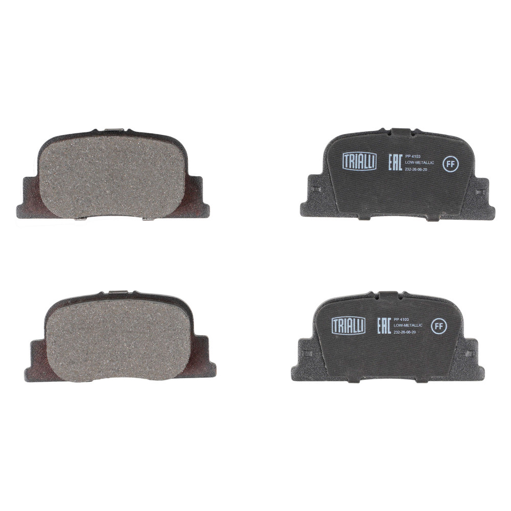 Колодки тормозные дисковые задние для автомобилей Toyota Camry (96-) / Lifan Solano (10-) / BYD F3 (05-)