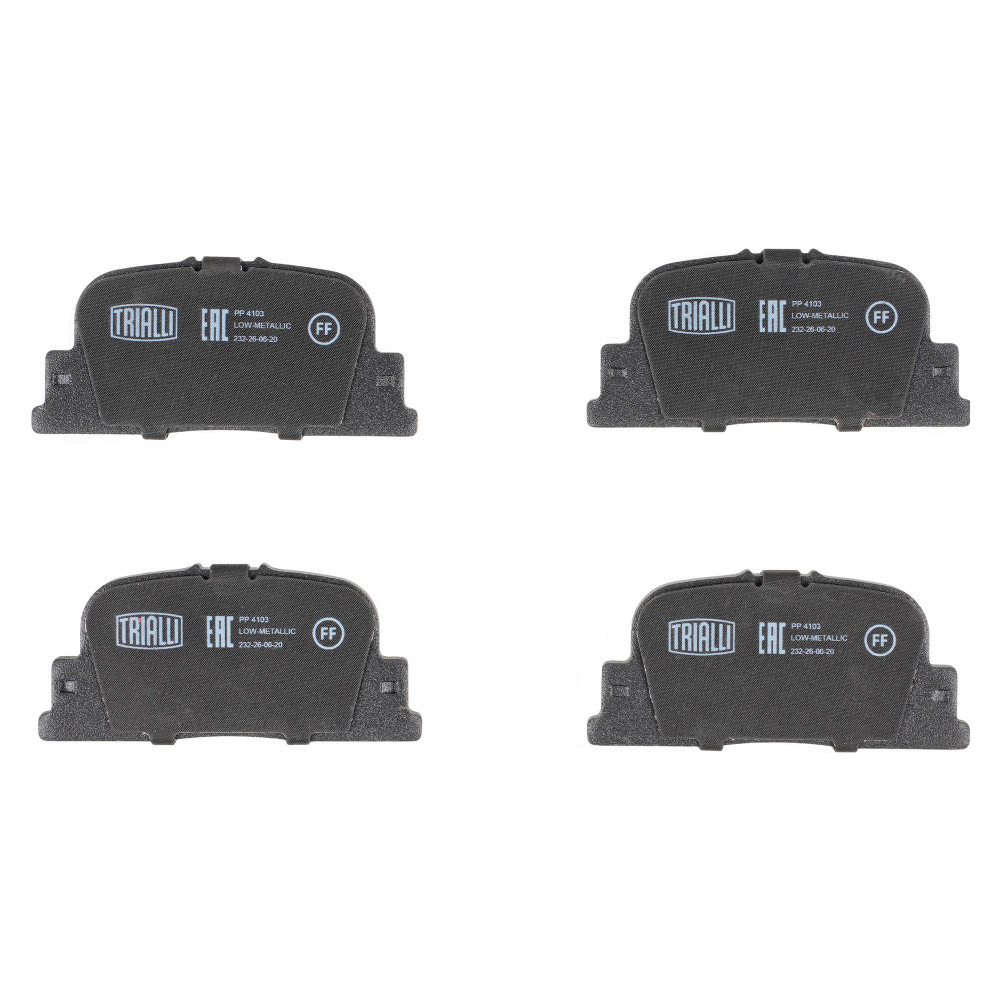 Колодки тормозные дисковые задние для автомобилей Toyota Camry (96-) / Lifan Solano (10-) / BYD F3 (05-)