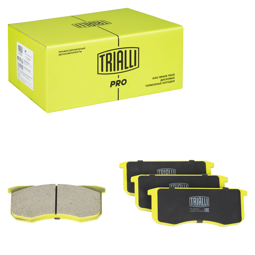 Колодки тормозные дисковые передние (керамические) для автомобилей УАЗ 31519
