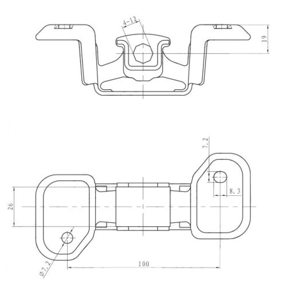 Подвес (подушка) глушителя для автомобилей Toyota Gaia (98-)/Toyota Picnic (96-) (1 шт.)