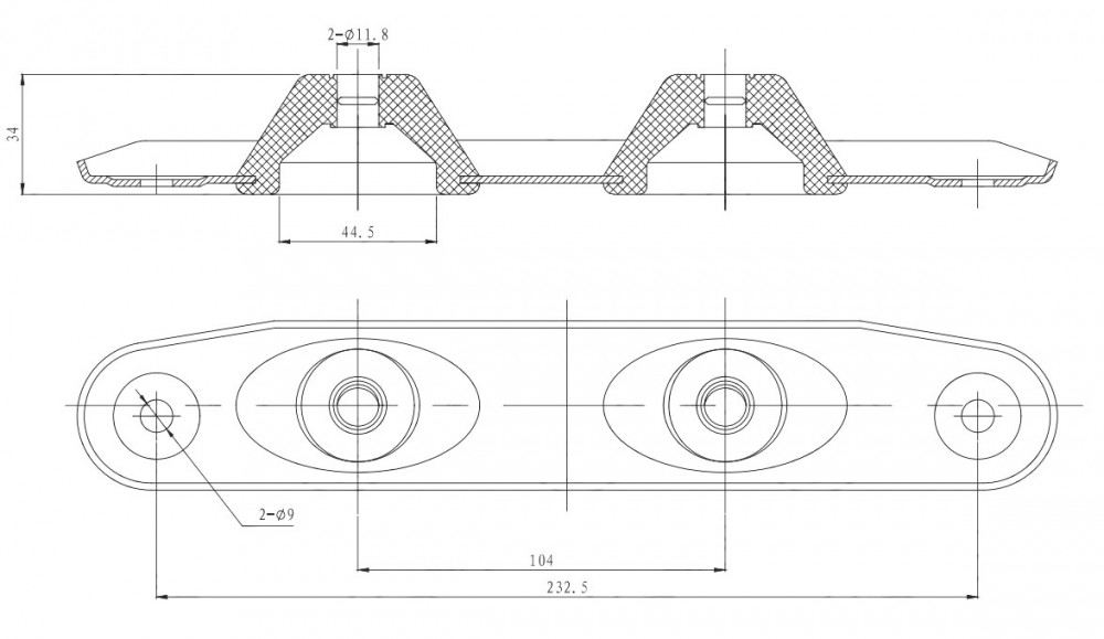 Подвес (подушка) глушителя для автомобилей Skoda/VW/Audi (1 шт.)