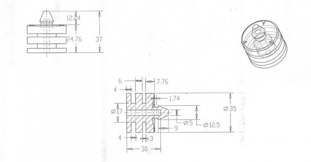 Подвес (подушка) глушителя для автомобилей Mercedes 124 (89-) (1 шт.)