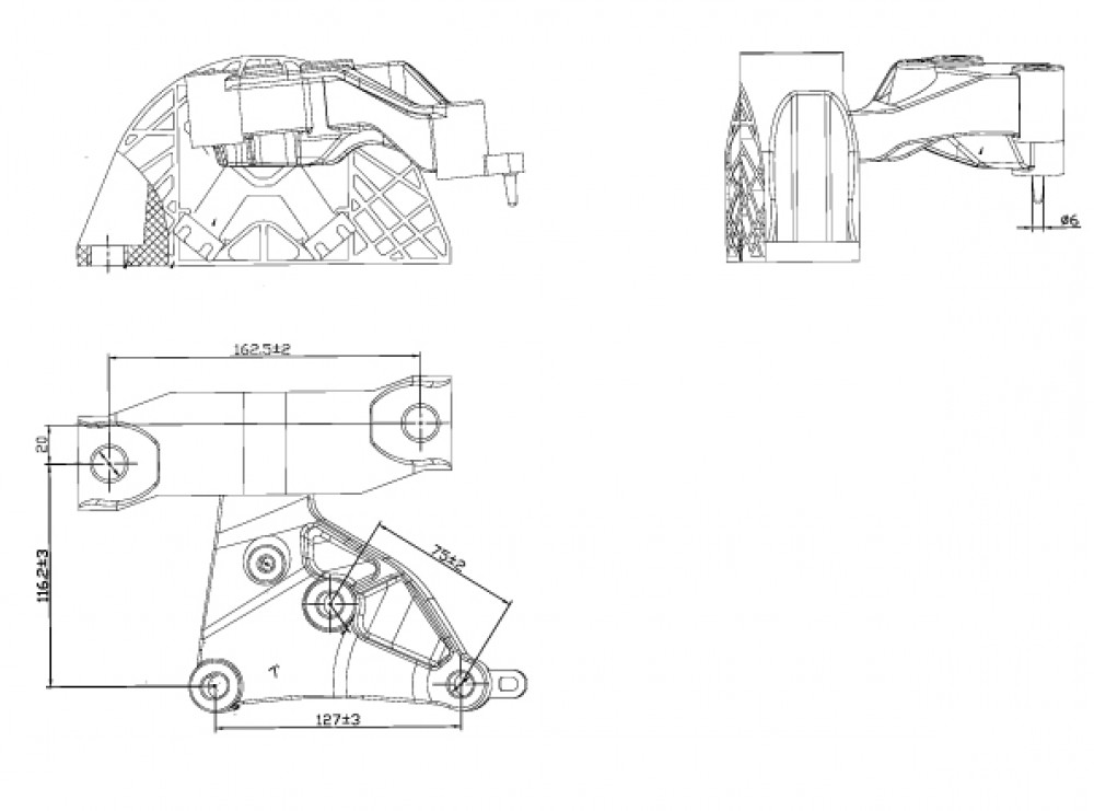 Опора двигателя для автомобиля Лада Vesta (15-)/Xray (16-)/Renault Logan II (12-) правая