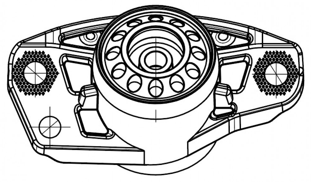 Опора амортизатора для автомобиля Skoda Octavia (04-)/VW Tiguan (08-)/Passat (05-) (задняя)