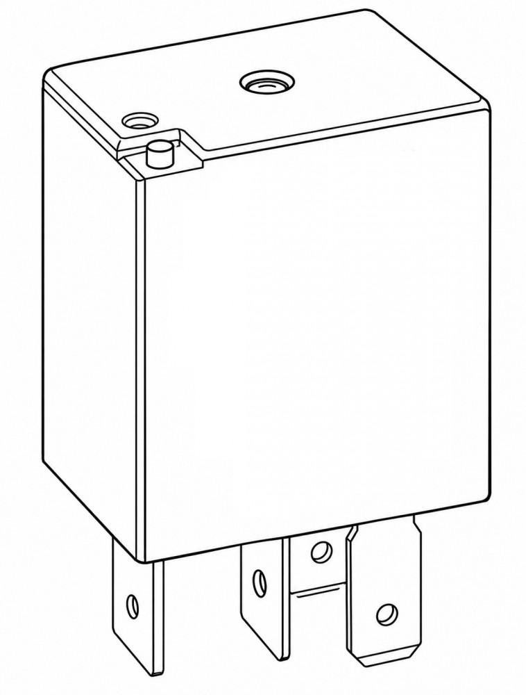 Реле 24V 20A 4 контактное для автомобилей Sitrak C7H (14-)/Howo T5G (13-) (с диодом)