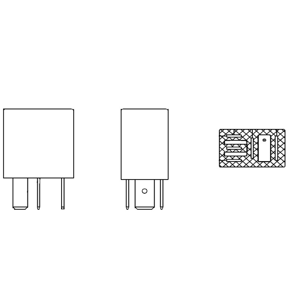 Реле 24V 10A 5 контактов для автомобилей Volvo/Renault/Scania/IVECO/DAF/Mercedes-Benz