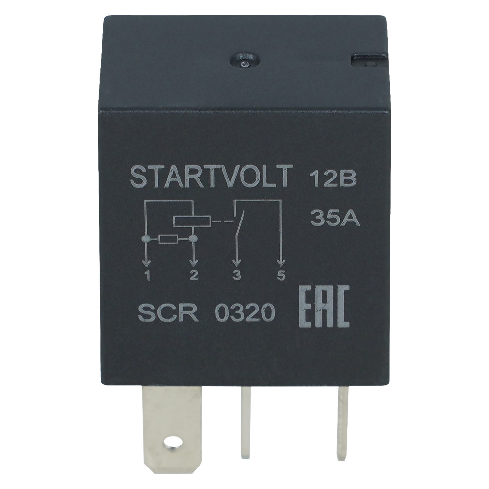Реле 12V 35A 4 контакта для автомобилей Лада Vesta (17-)/Vesta NG (23-) (с резистором)