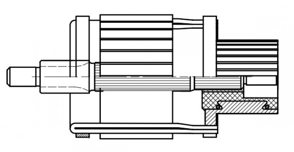 Ротор стартера для автомобилей Chevrolet Aveo T250 (08-) 1.4i (тип Delco)