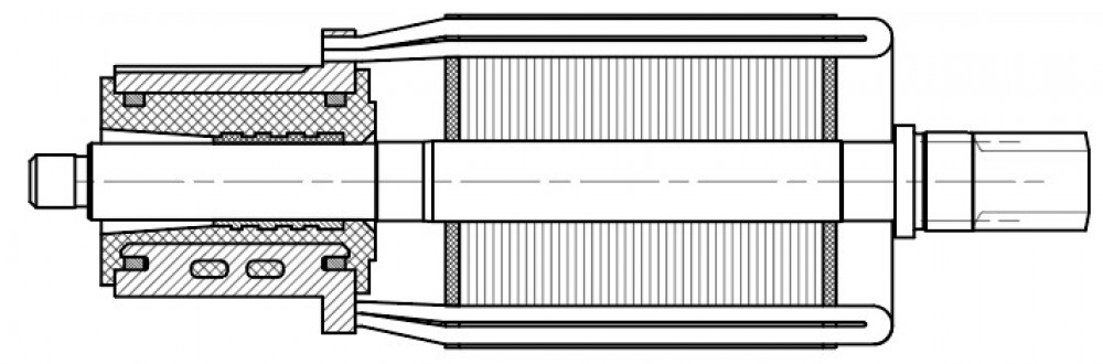 Ротор стартера для автомобилей Toyota Land Cruiser Prado J12 (02-) 4.0i