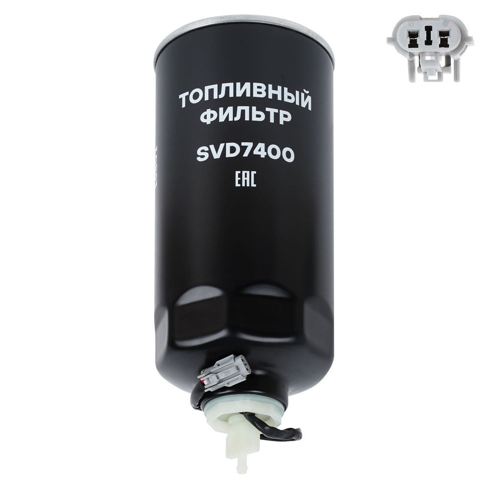 Фильтр топливный грубой очистки для автомобилей Shacman X3000/5000/6000 с двигателем WP13, ресурс 60000км, установка на двигателе