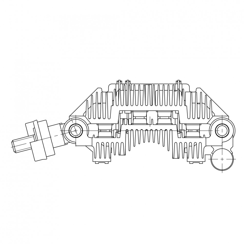 Мост диодный генератора для автомобилей Hyundai HD (04-)/Mighty (15-)/E-County (10-)