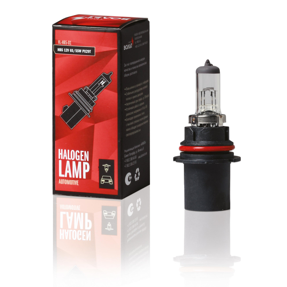 Лампа галогенная HB5 12V 65/55W PX29T