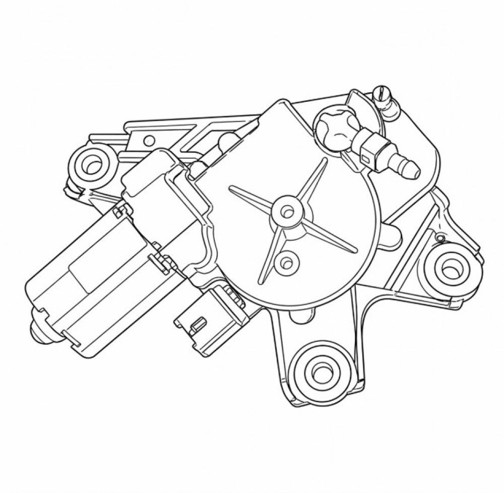 Моторедуктор стеклооч. для автомобилей Haval F7/F7X (17-) (задний)
