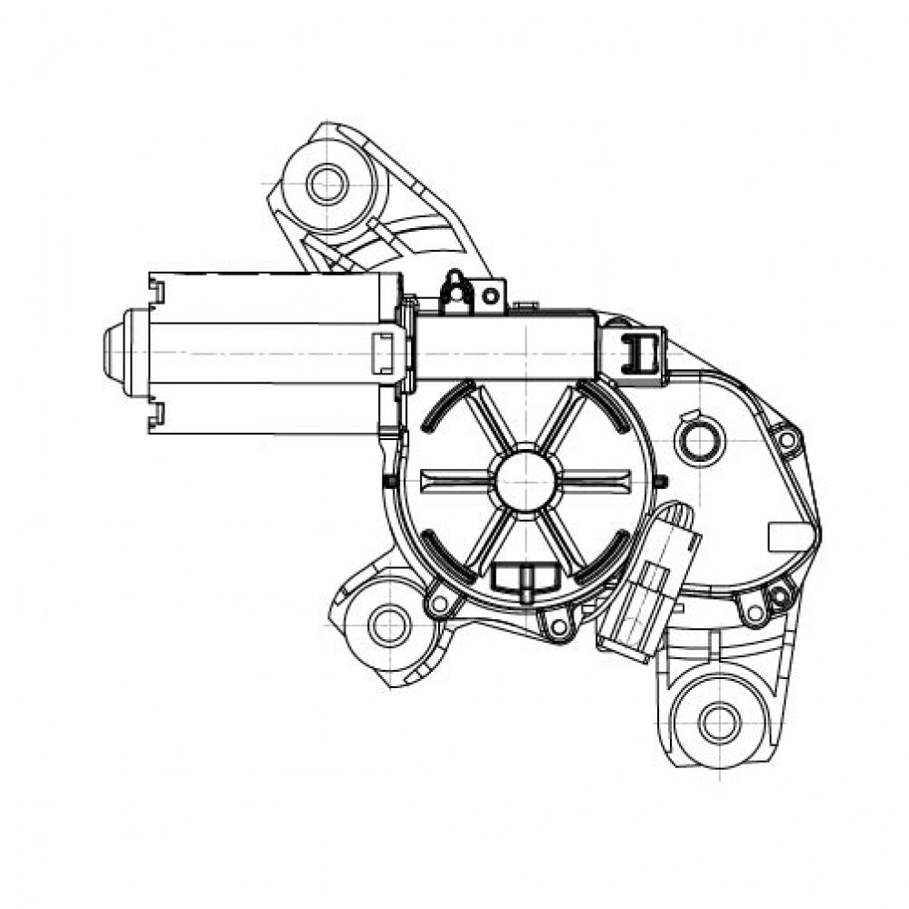 Моторедуктор стеклоочистителя для автомобилей Geely Coolray (19-) (задн.) (VWB 2703)