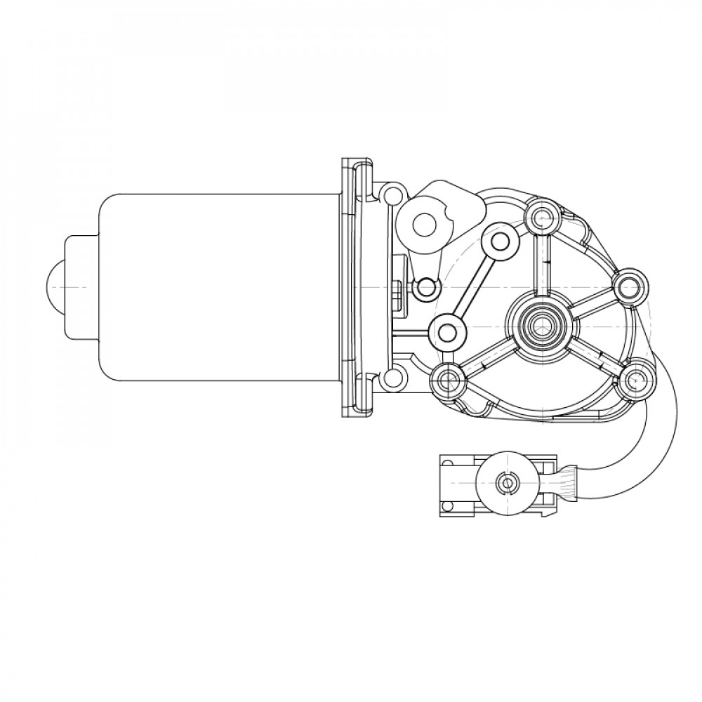 Моторедуктор стеклоочистителя для автомобилей Renault Trucks Premium (96-)/Premium II (05-)