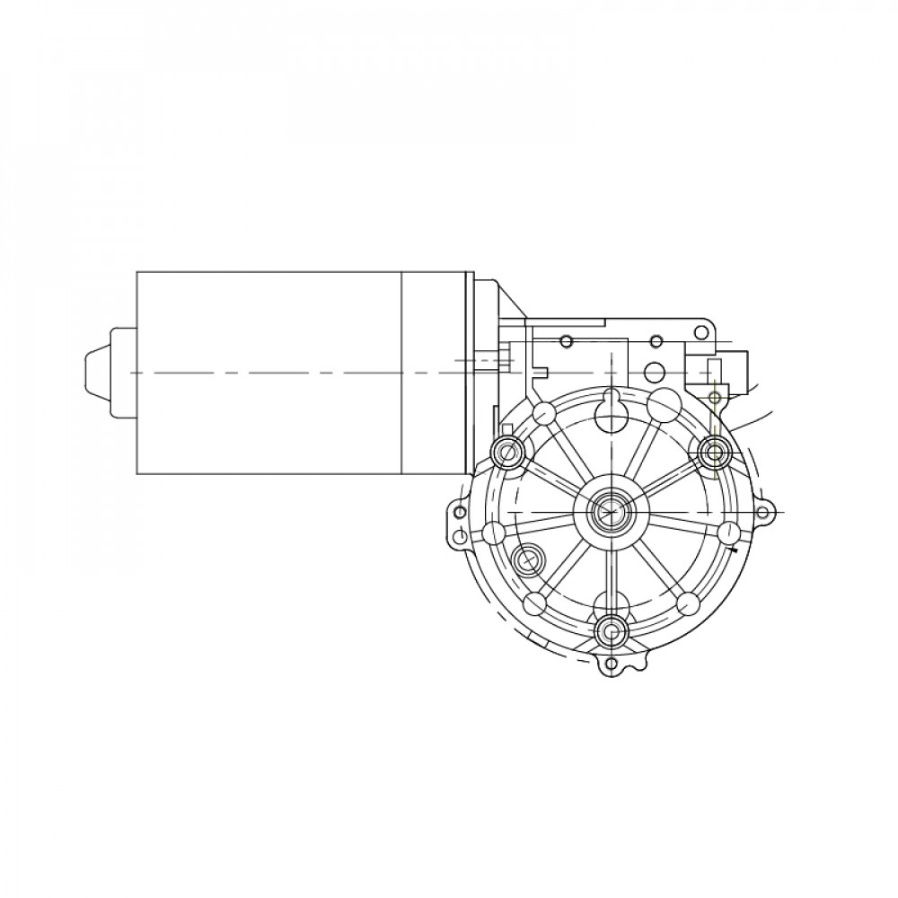 Моторедуктор стеклоочистителя для автомобилей Mercedes-Benz C W202 (93-) (4PIN) (перед.)