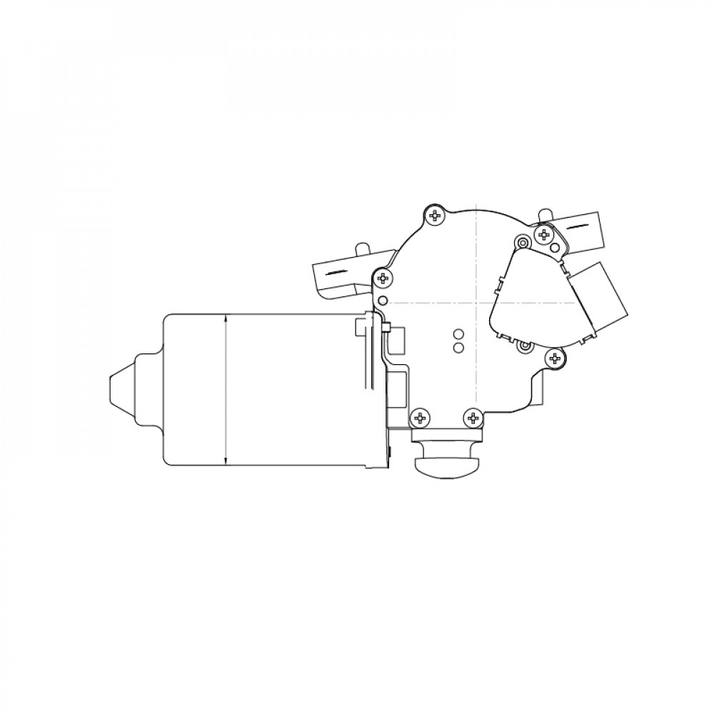 Моторедуктор стеклоочистителя для автомобилей Toyota Hilux (04-)/Fortuner (04-) (перед.)