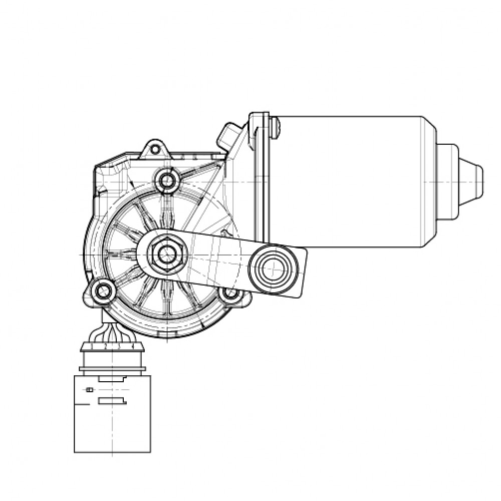 Моторедуктор стеклоочистителя для автомобилей Exeed TXL (19-) (перед.)