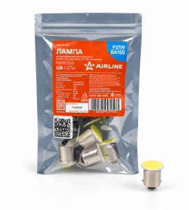 Лампа светодиодная P21W (BA15S) STANDARD, 6000K (Белый), 12В, 1.3Вт, 12LED, Полярная