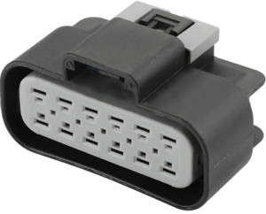 Разъём 12 pin с проводами для жгута форсунок Лада Priora, Kalina; для фаркопа GM