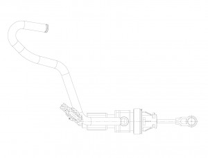 Цилиндр сцепления для автомобилей Mitsubishi Lancer X (07-) 1.8i, 2.0i / Outlander II (07-)/III (12-) 2.0i, 2.4i главный