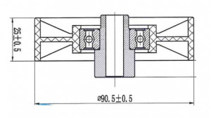 Ролик приводного ремня для автомобилей Fiat Brava (95-)/Alfa Romeo 156 (97-) 1.4i/1.8i (опорный)