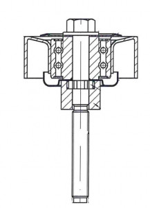 Ролик приводного ремня для автомобилей Cadillac SRX (09-)/Chevrolet Captiva (06-) 3.0i/3.2i/3.6i опорный