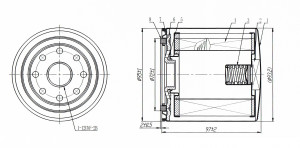 Фильтр КПП для спецтехники JCB 200/500/900-series/CX/DX/TM-series