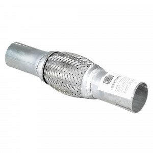 Переходник 40/45 L=250 под хомут с виброкомпенсатором 45х100 (нержавеющая алюминизированная сталь)