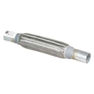 Переходник 40/45 L=400 под хомут с виброкомпенсатором 45х250 (нержавеющая алюминизированная сталь)