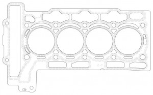Прокладка ГБЦ для автомобилей Peugeot 308 (07-)/408 (10-)/Citroen C4 (10-) 1.6i [EP6]