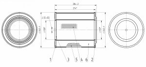 Фильтр воздушный для автомобилей ГАЗон Next (14-), ГАЗ 3309 (94-), 3310 Валдай (03-) (возд.) (LAF 03101)