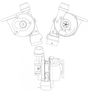 Турбокомпрессор для а/м Renault Duster (13-)/Nissan Qashqai (06-) 1.5D (K9K) (тип BV39)