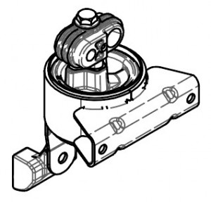 Опора двигателя для автомобилей Chevrolet Lacetti (05-) 1.4i/1.6i [F14D3; F16D3] (слева)