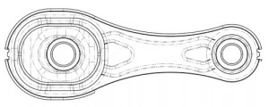 Опора двигателя для а/м Лада Vesta (15-)/XRay (16-)/Largus (12-)/Renault Logan II (13-) (нижняя)