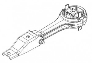 Опора двигателя для автомобилей VW Polo Sedan (10-) 1.6i [CFNA; CFNB] MT (нижняя)