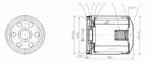Фильтр масляный для а/м ГАЗель Next (22-)/ГАЗель NN (22-) 2.5D [G]